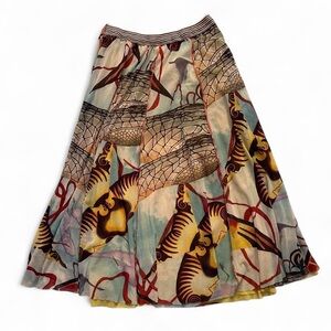 Gorgeous 2000s Jean Paul Gaultier Salvador Dali Maxi Skirt